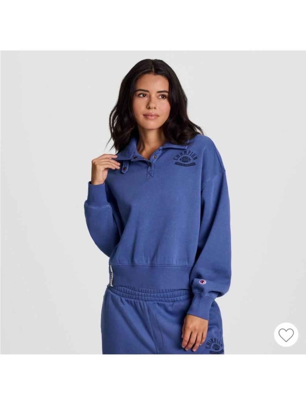 Champion Royal Blue Quarter-Zip Sweatshirt